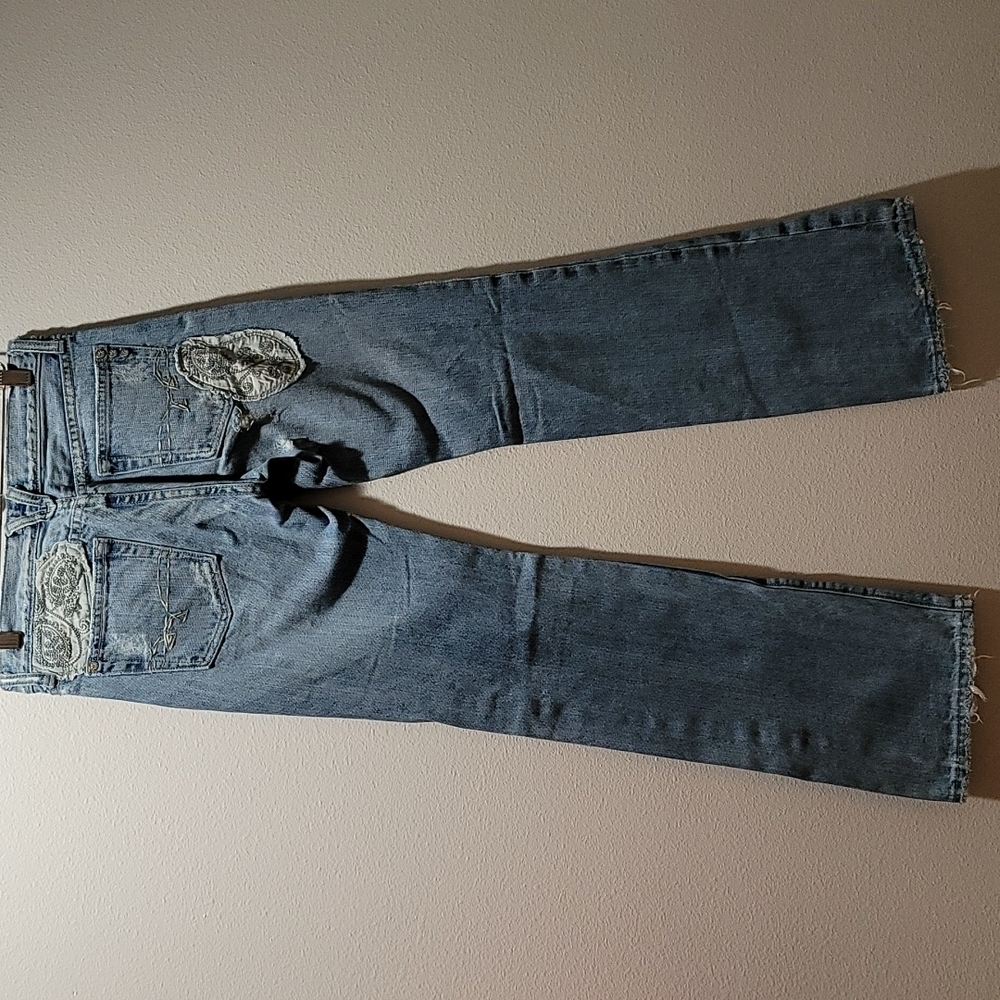 Miss Me Marilyn 26 Bootcut Patchwork Boho Cottage… - image 3